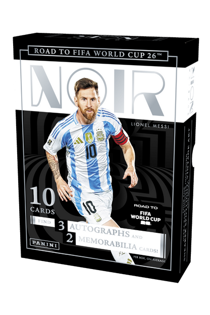 2025/26 Panini Noir Road To FIFA World Cup 26 Soccer Hobby 3 Box Case
