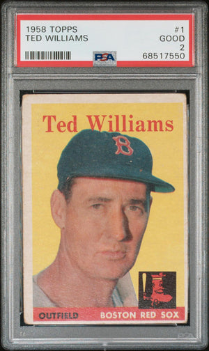1958 Topps #1 Ted Williams PSA 2