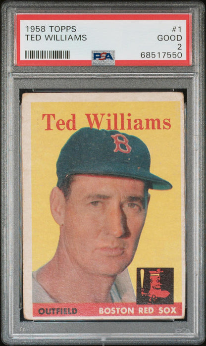 1958 Topps #1 Ted Williams PSA 2