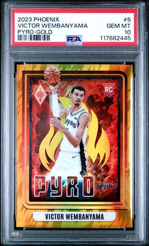 2023 Phoenix Victor Wembanyama Pyro Gold /10 PSA 10