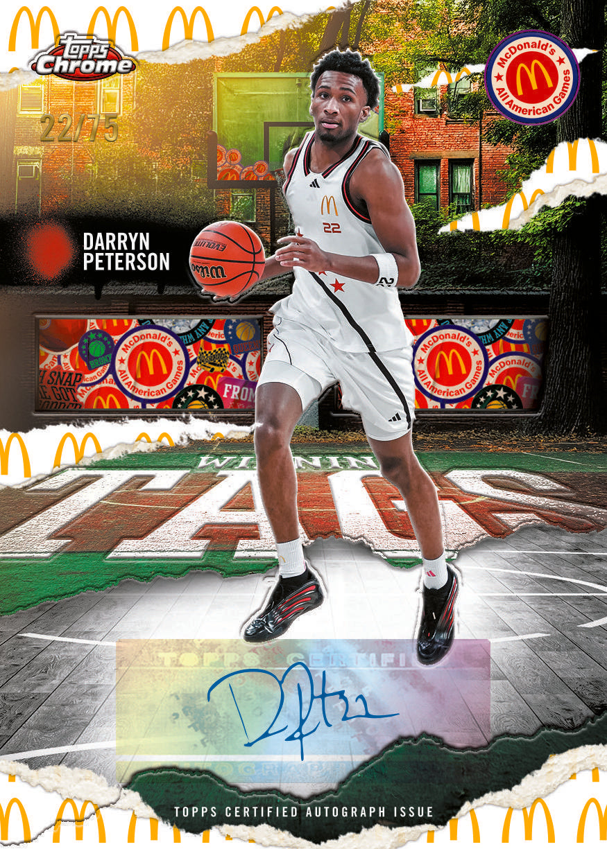 2025 Topps Chrome McDonald's All American Basketball Mega Box