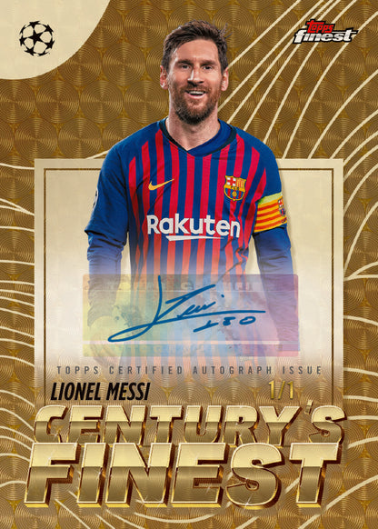 2025/26 Topps UEFA Club Competitions Finest Soccer Hobby Box
