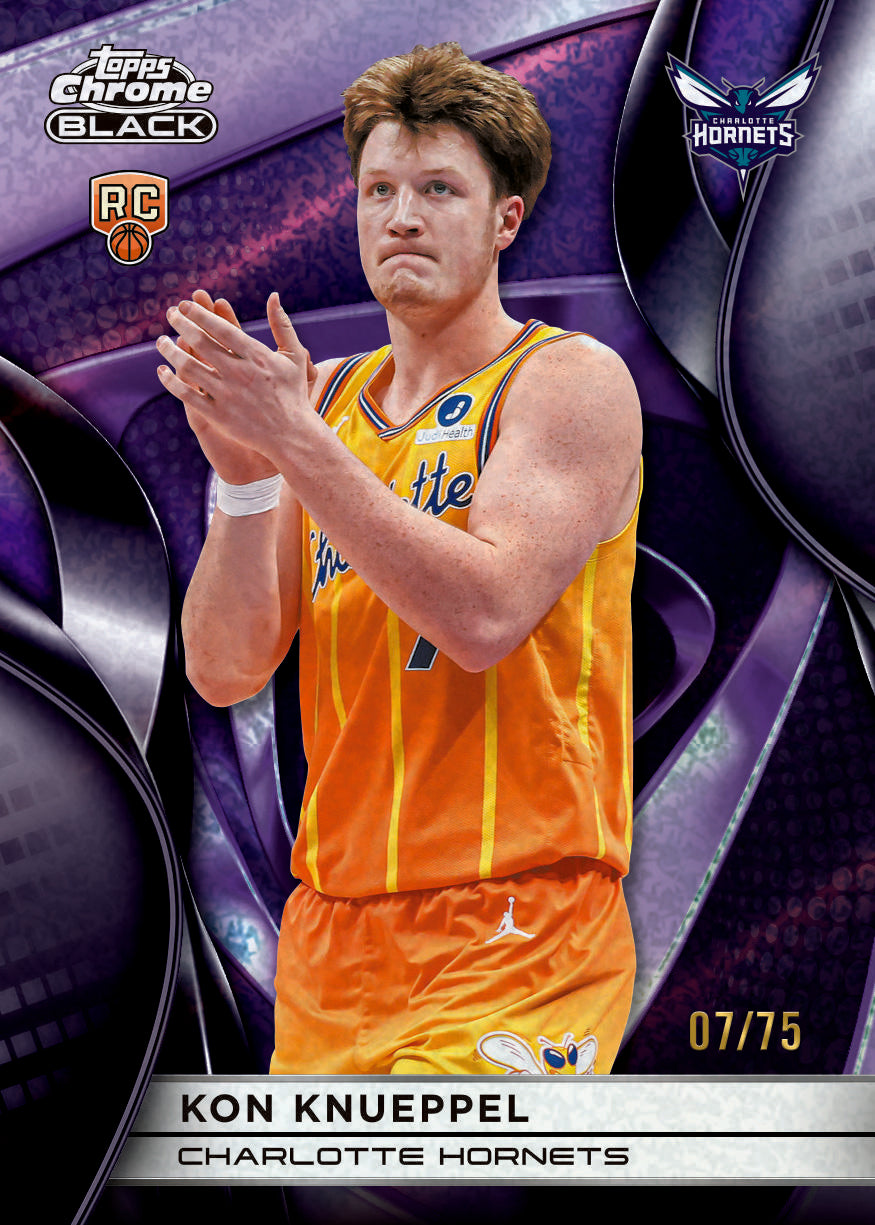2025/26 Topps Chrome Black Basketball Hobby 8 Box Case