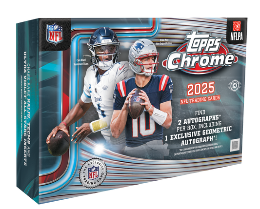 2025 Topps Chrome Football Delight 6 Box Case