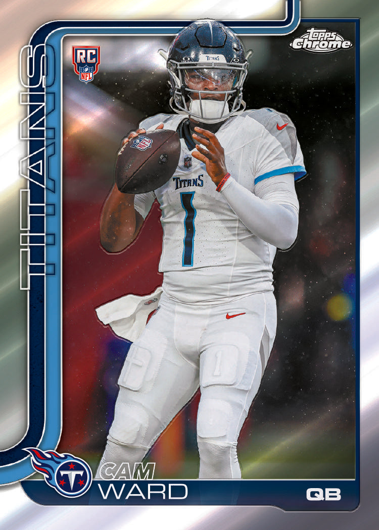 2025 Topps Chrome Football Delight 6 Box Case