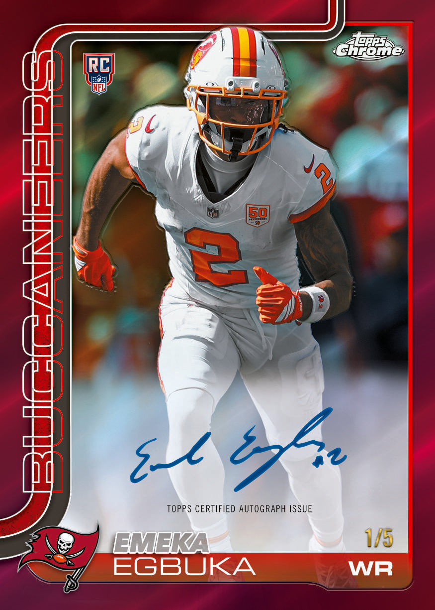 2025 Topps Chrome Football Delight 6 Box Case