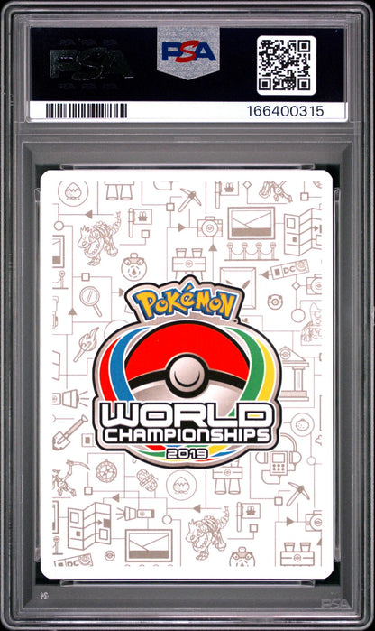 2019 POKEMON 2019 WORLD CHAMPIONSHIPS DECK: PERFECTION #71 MEWTWO & MEW GX PSA 9