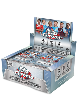 2025/26 Topps UEFA Club Competitions Chrome Soccer Jumbo Box