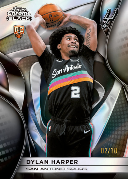 2025/26 Topps Chrome Black Basketball Hobby 8 Box Case