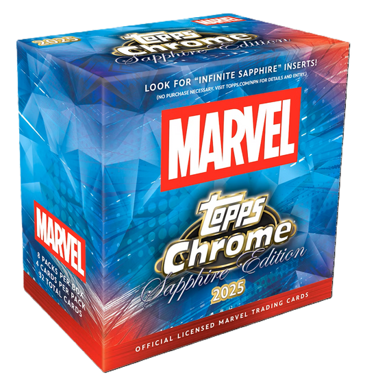 2025 Topps Marvel Chrome Sapphire Edition 10 Box Case