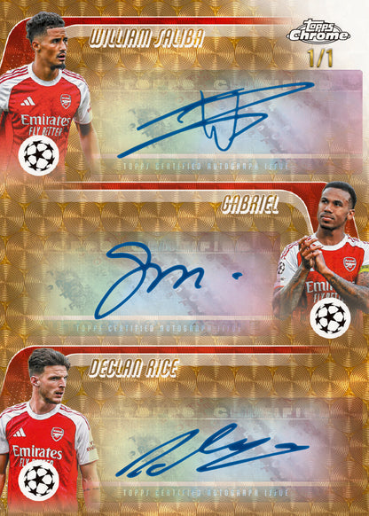 2025/26 Topps UEFA Club Competitions Chrome Soccer Hobby 12 Box Case