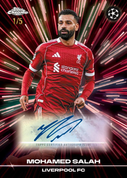 2025/26 Topps UEFA Club Competitions Chrome Soccer Delight Box