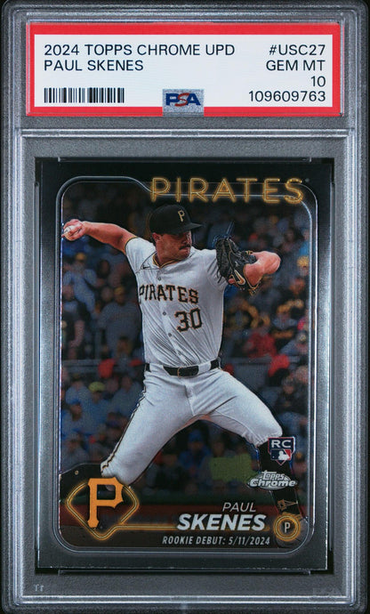 2024 Topps Chrome Update #USC27 Paul Skenes PSA 10