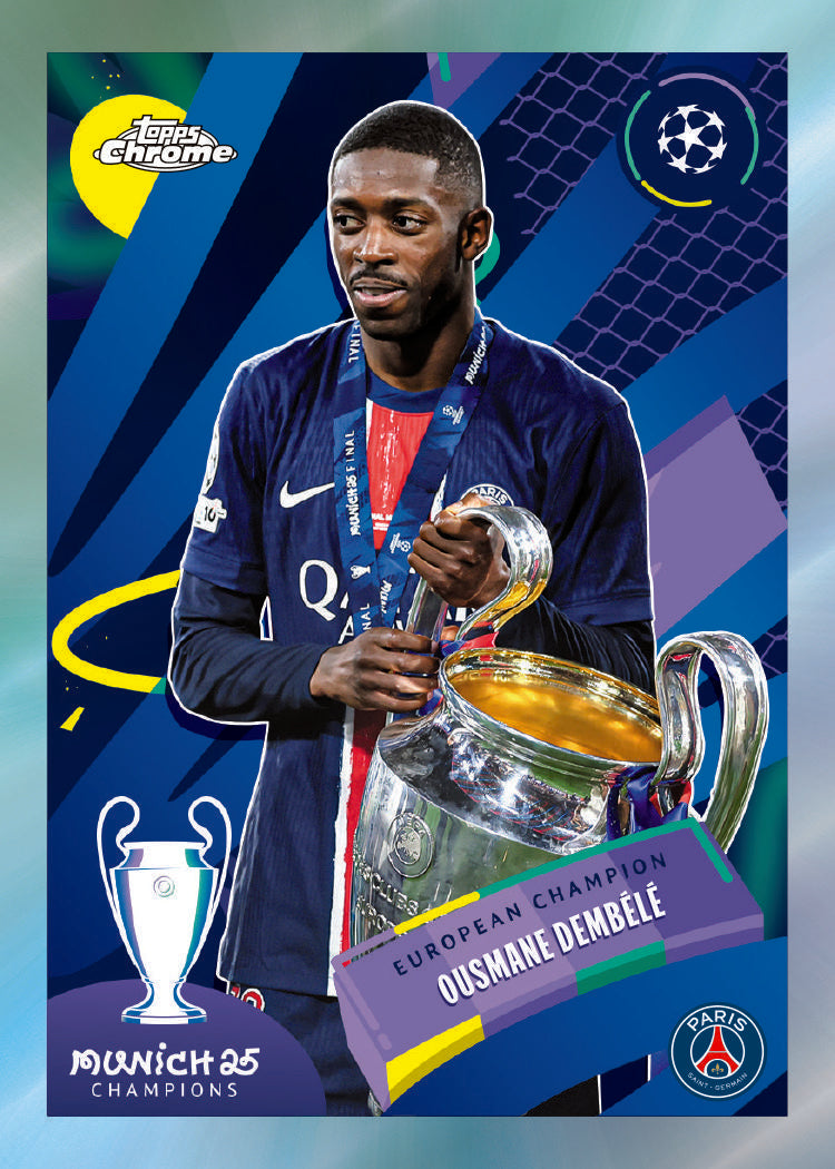 2025/26 Topps UEFA Club Competitions Chrome Soccer Delight 6 Box Case