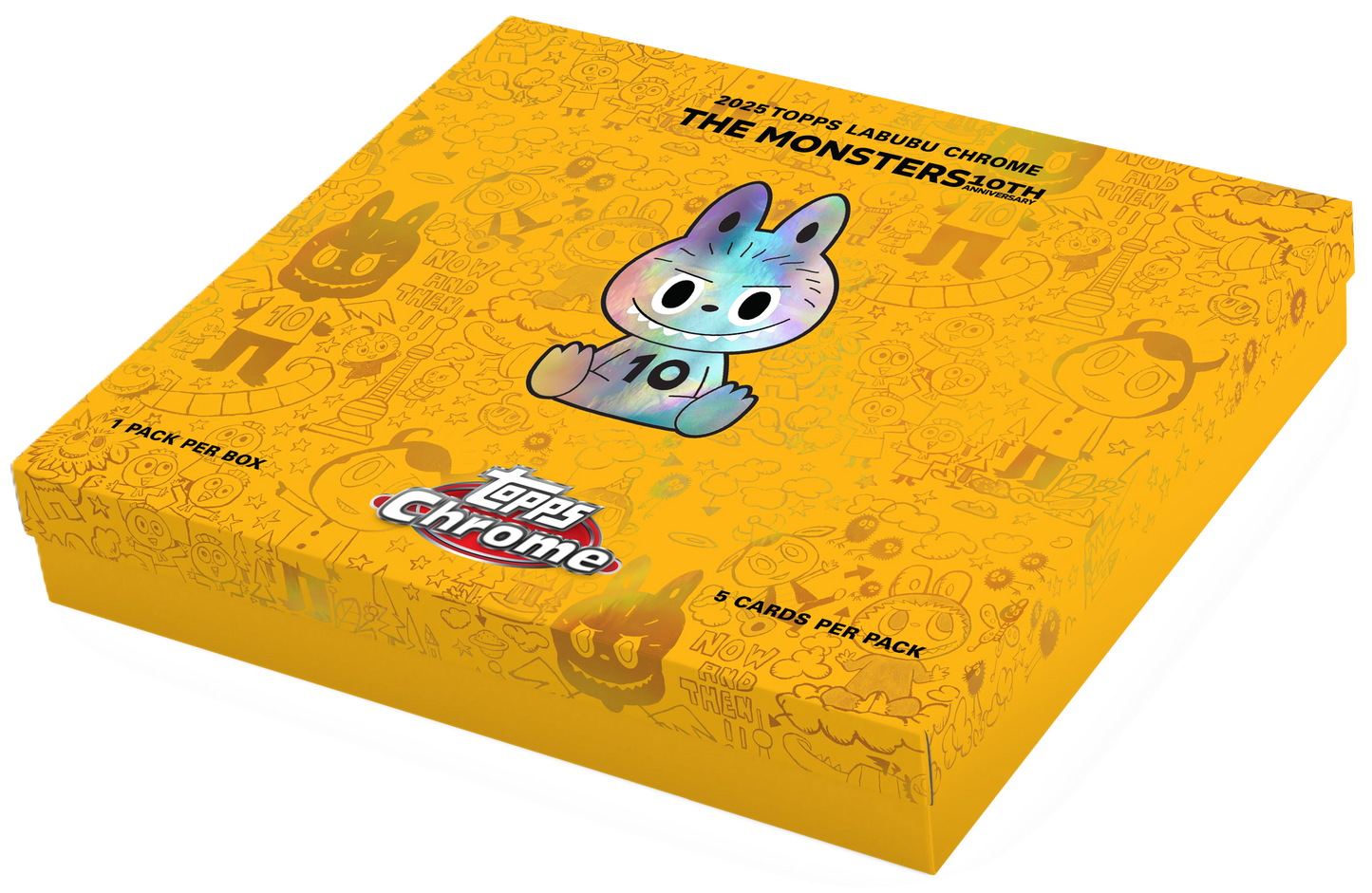 2025 Topps Chrome Labubu 10th Anniversary Hobby Box