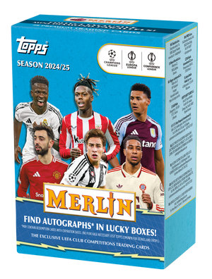 2024/25 Topps UEFA Club Competitions Merlin Chrome Soccer Blaster Box