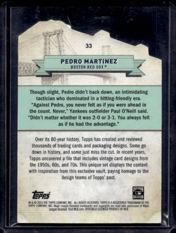 2023 Topps Brooklyn Pedro Martinez #33 Broadway Die-Cut /38