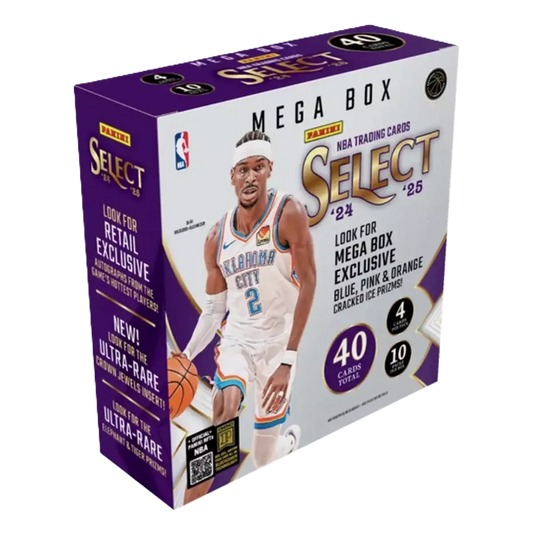 2024-25 Panini Select NBA Basketball Trading Card Mega Box