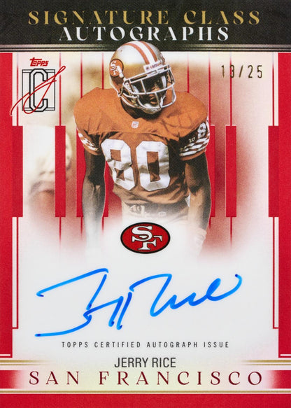 2025 Topps Signature Class Football Jumbo Box