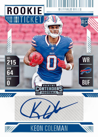 2024 Panini Contenders Football Hobby 12 Box Case