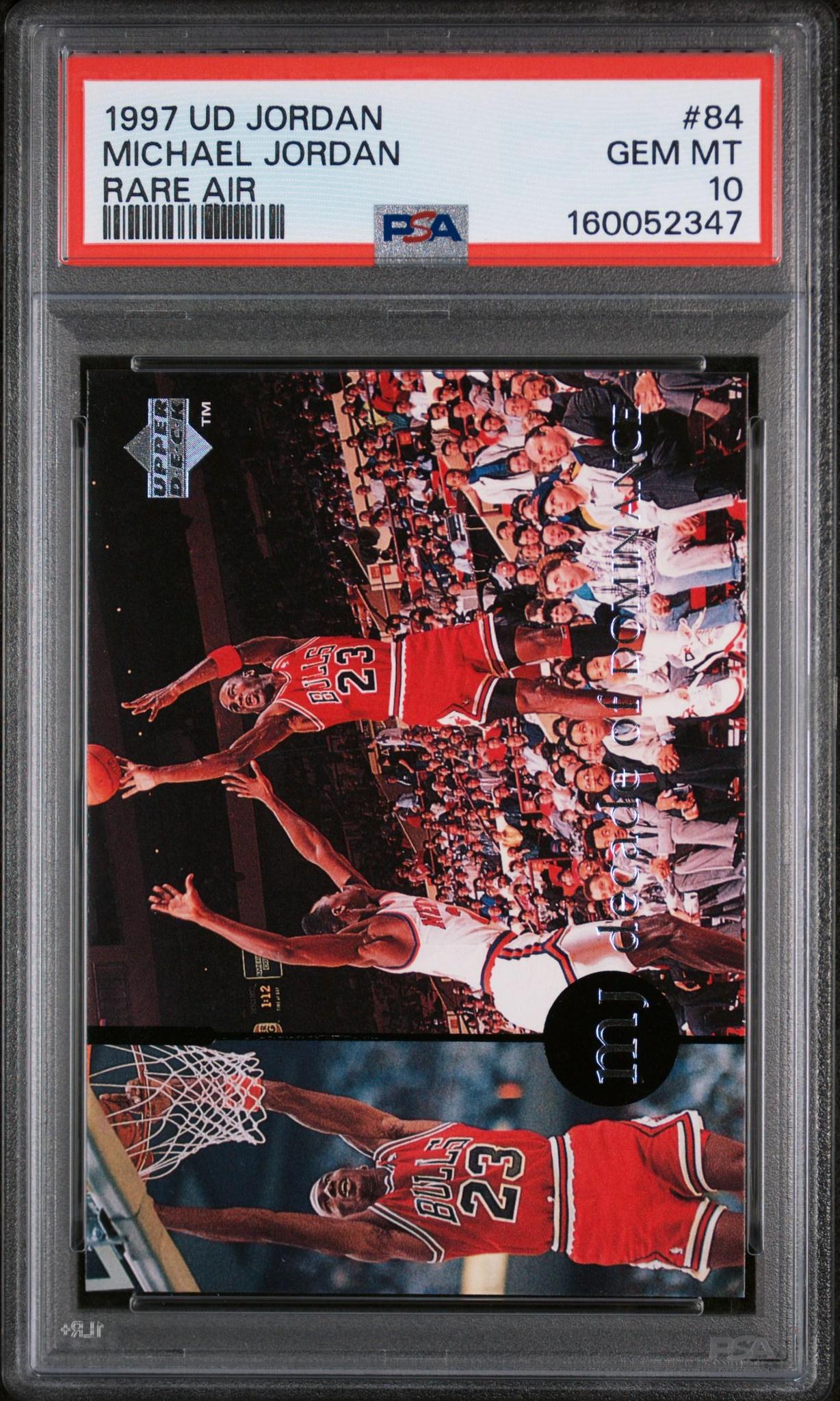 1997 UPPER DECK MJ RARE AIR 84 MICHAEL JORDAN PSA 10